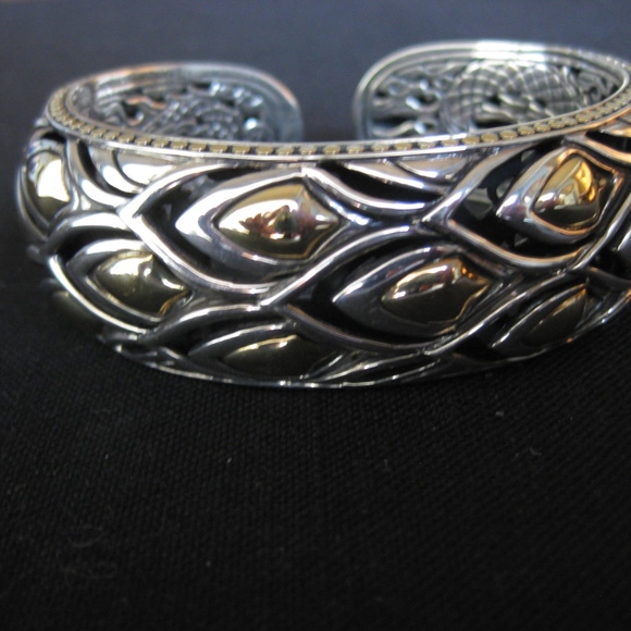 John Hardy Jewelry - JOHN HARDY silver-gold-lacquer kick cuff bracelet